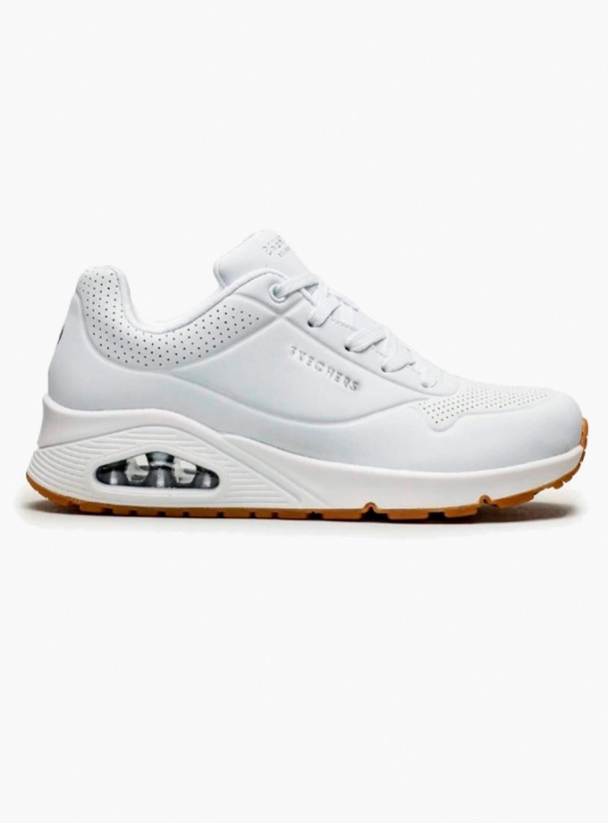 Skechers Uno Court Kadın Spor Ayakkabı 73690-WHT