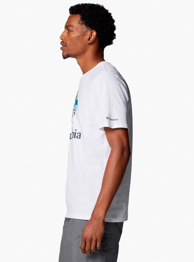 Columbia CS0413 CSC M Heavenly Stacked Gem SS Tee Erkek T-Shirt 9110851-100