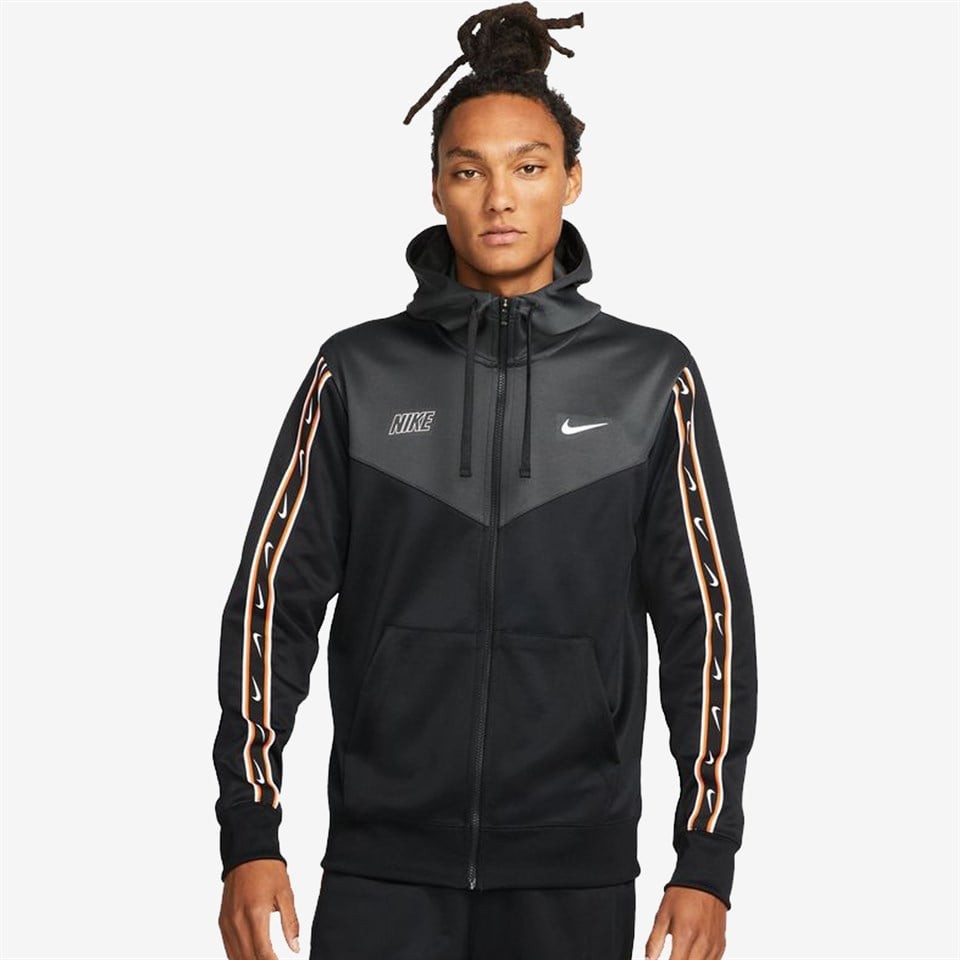 Nike M Nsw Repeat Swoosh Pk Full-Zip Hoody Erkek Sweatshirt