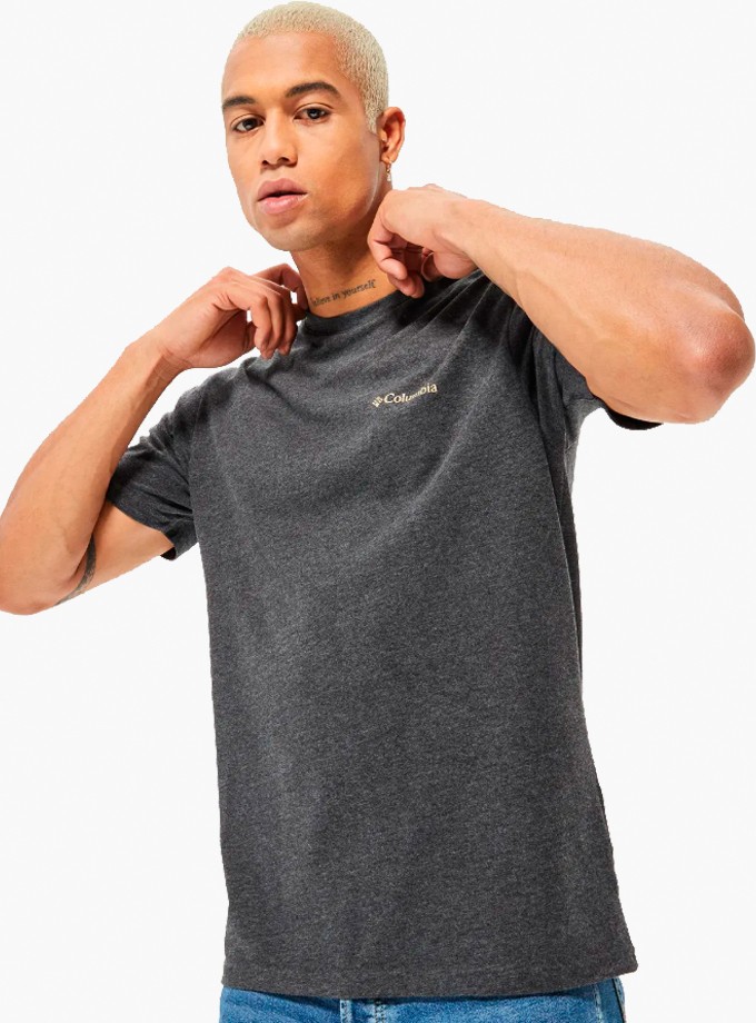 Columbia Basic Logo Brushed Erkek T-Shirt 9110151-012