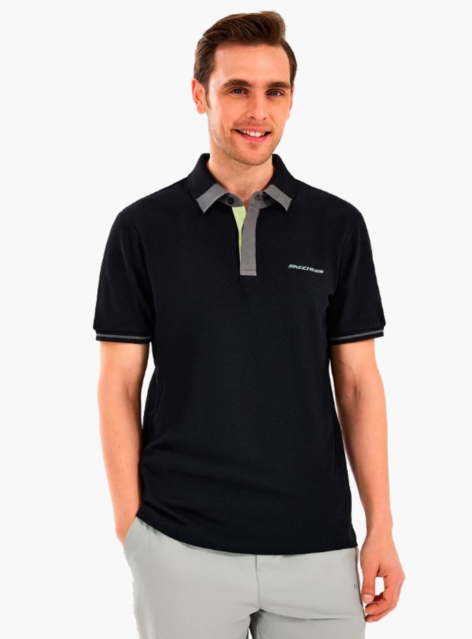 Skechers M Pop Up Detailed Erkek Polo T-Shirt S2510135-001