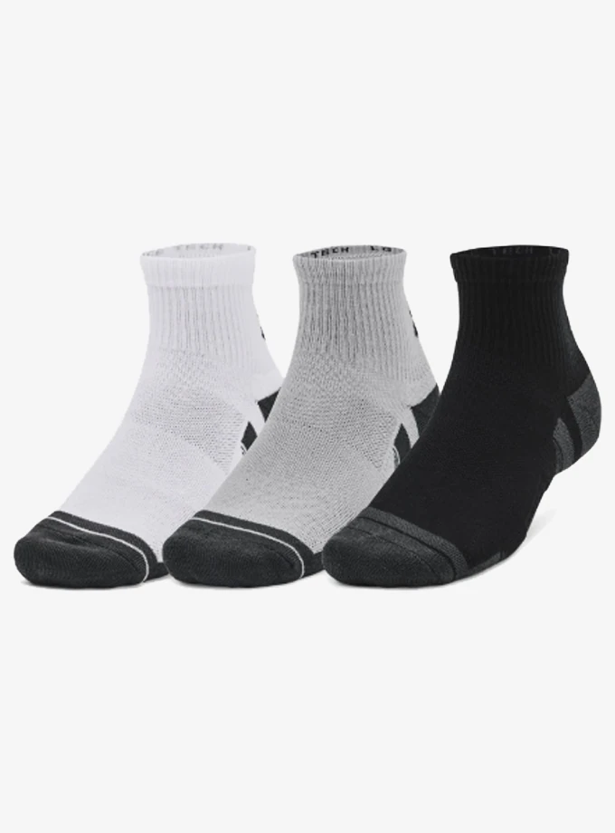 Under Armour 1379510-011 Golf Performance Tech Quarter Sock - 3 Pack Erkek Çorap