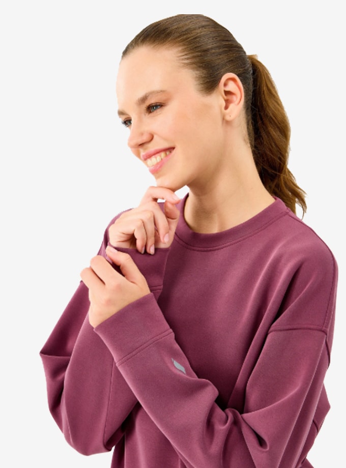 Skechers W Lounge Loose Crew Neck Kadın Sweatshirt