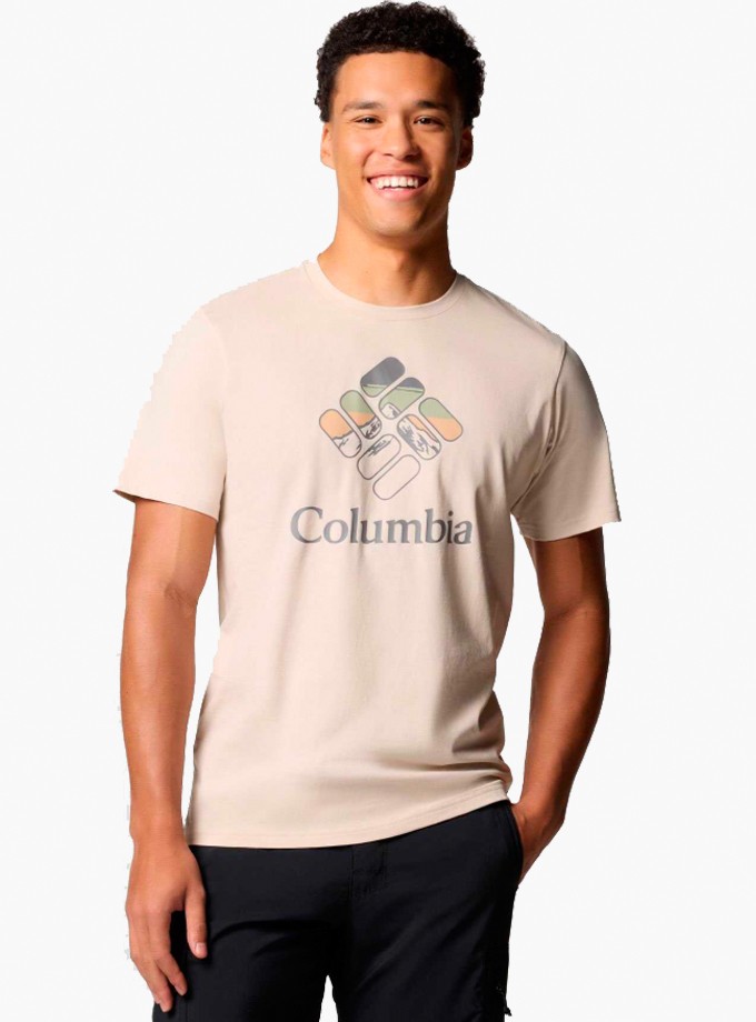 COLUMBIA CS0413 CSC M HEAVENLY STACKED GEM SS TEE Erkek T-Shirt 9110851-278