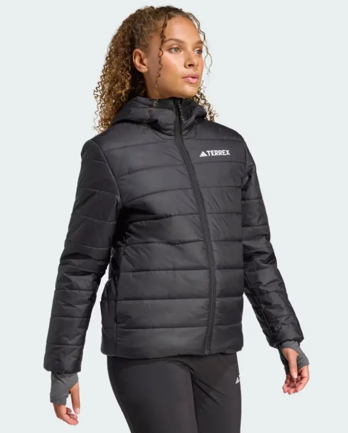 M Adidas Terrex Multi Essentials CLIMAWARM Insulated Hooded Kadın Mont