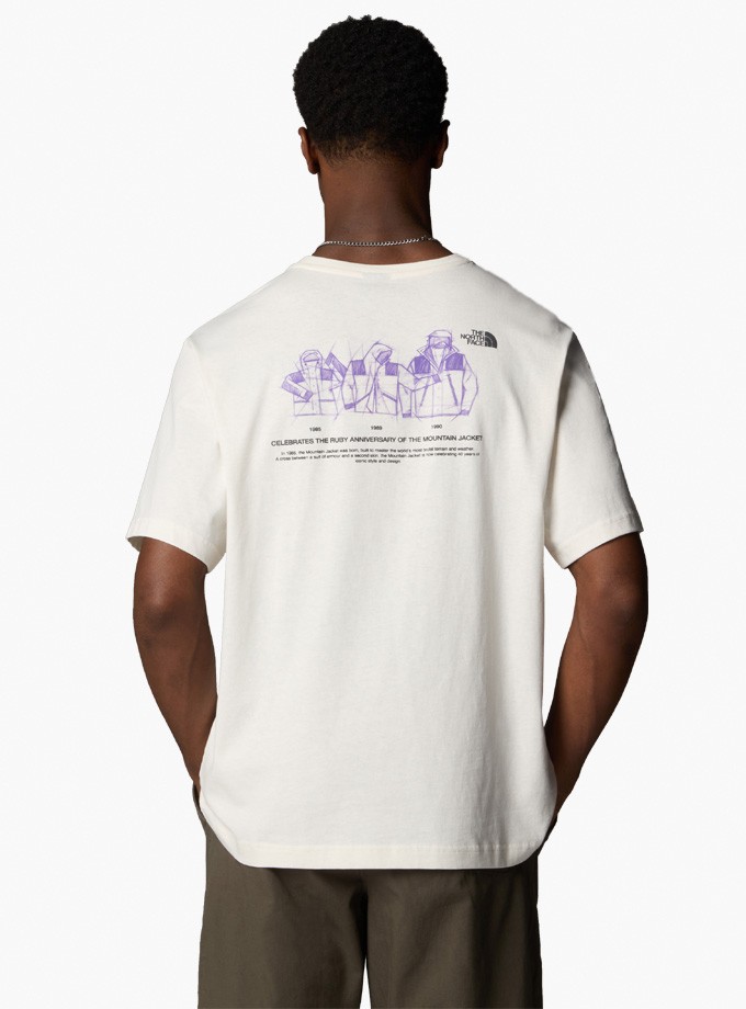 The North Face U S/S Mnt Jacket Anniversary Relaxed  Erkek T-Shirt NF0A8DN5-QLI