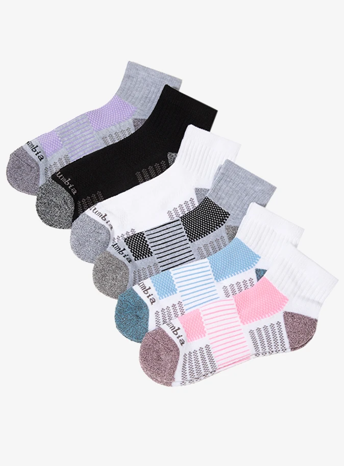 Columbia RCS628W Fashion Quarter 6'lı Kadın Kısa Çorap RCS628W-WGB