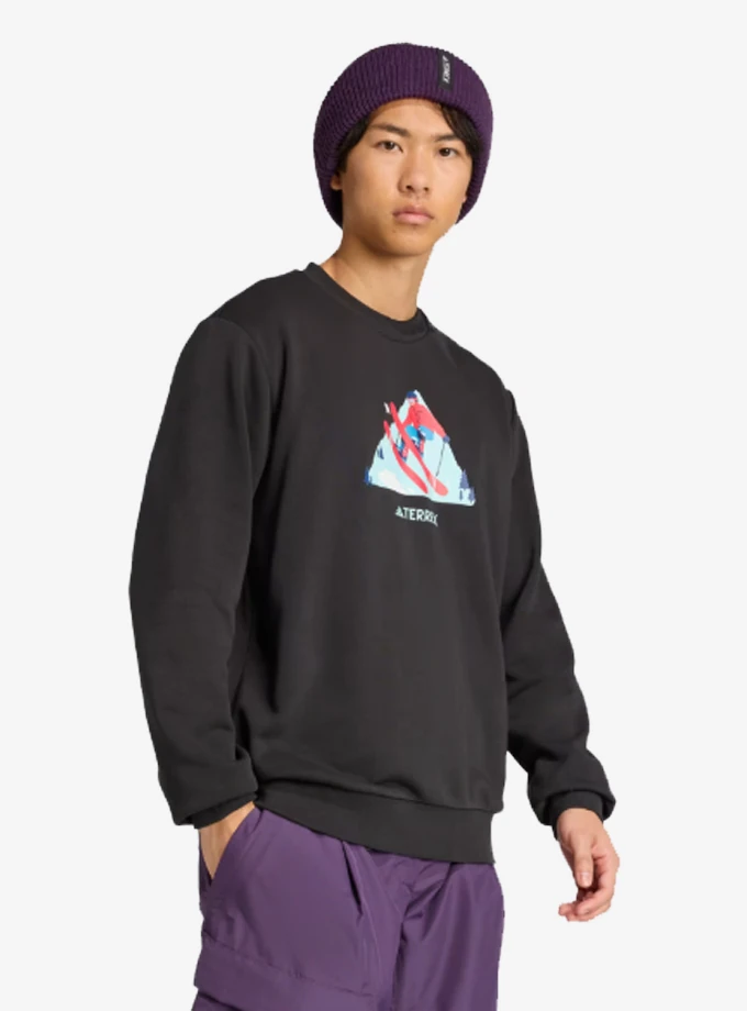 adidas KE2320 Terrex Snow Graphic Crew Unisex Sweatshirt