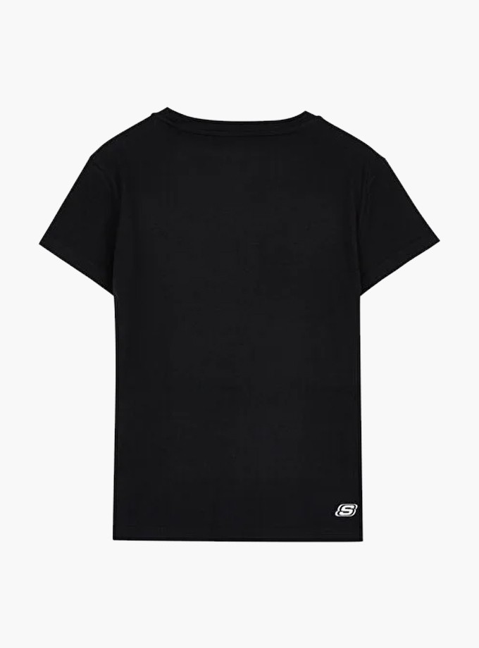 W Graphic Tee Shiny Logo T-Shirt - 001