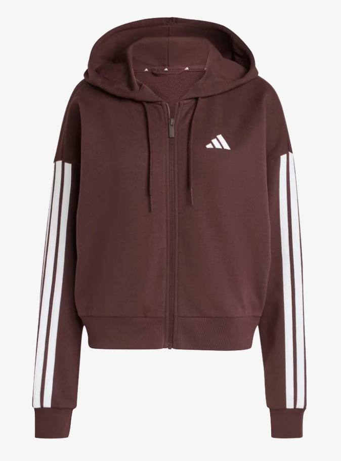 adidas JY3137 Essentials 3-Stripes French Terry Full-Zip Hoodie Kadın Sweatshirt