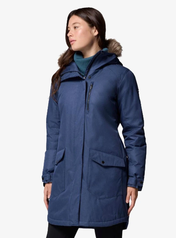 Columbia WL0885 Suttle Mountain Long Insulated Kadın Mont 1799751-465