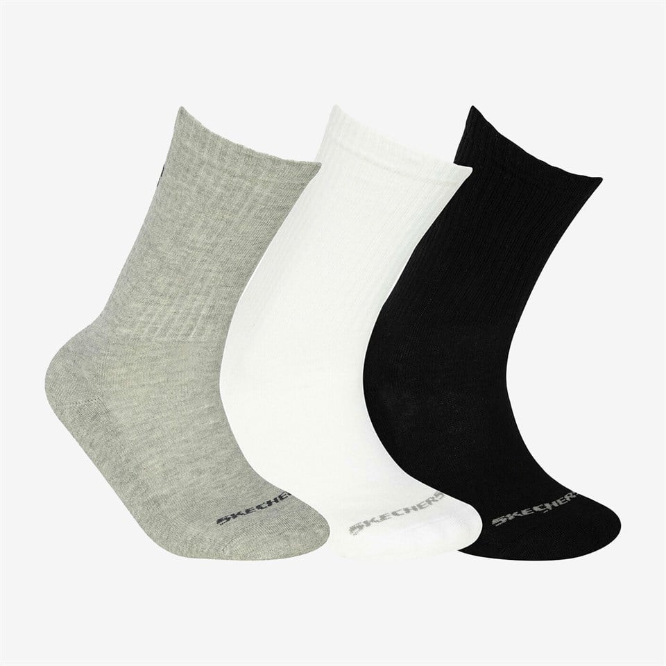 Skechers U SKX PAdded Crew Cut Socks 3 Pack Unisex Çorap