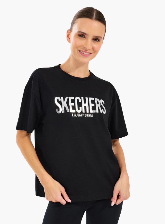Skechers W Loose Fit Graphic Tee Kadın T-Shirt S2510131-001