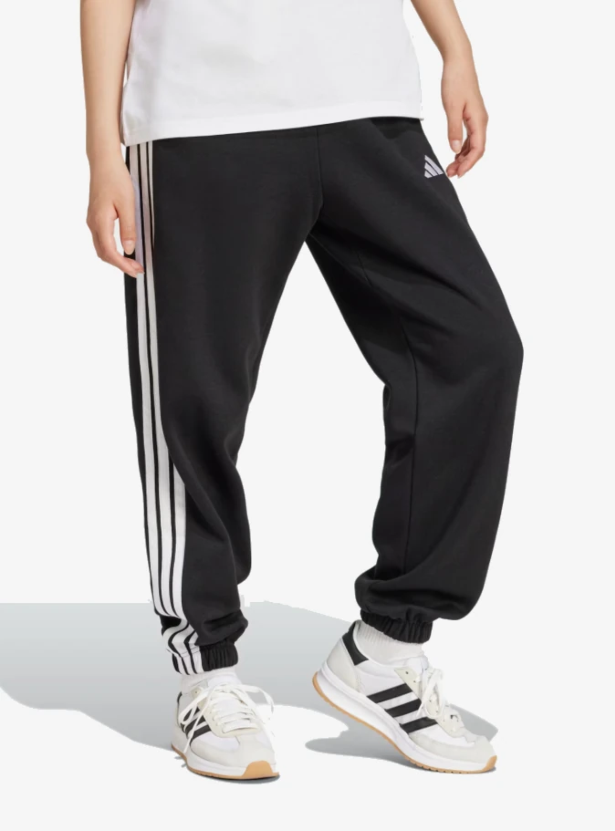 adidas JE1276 Essentials 3-Stripes Fleece Loose-Fit Pants Kadın Eşofman Altı