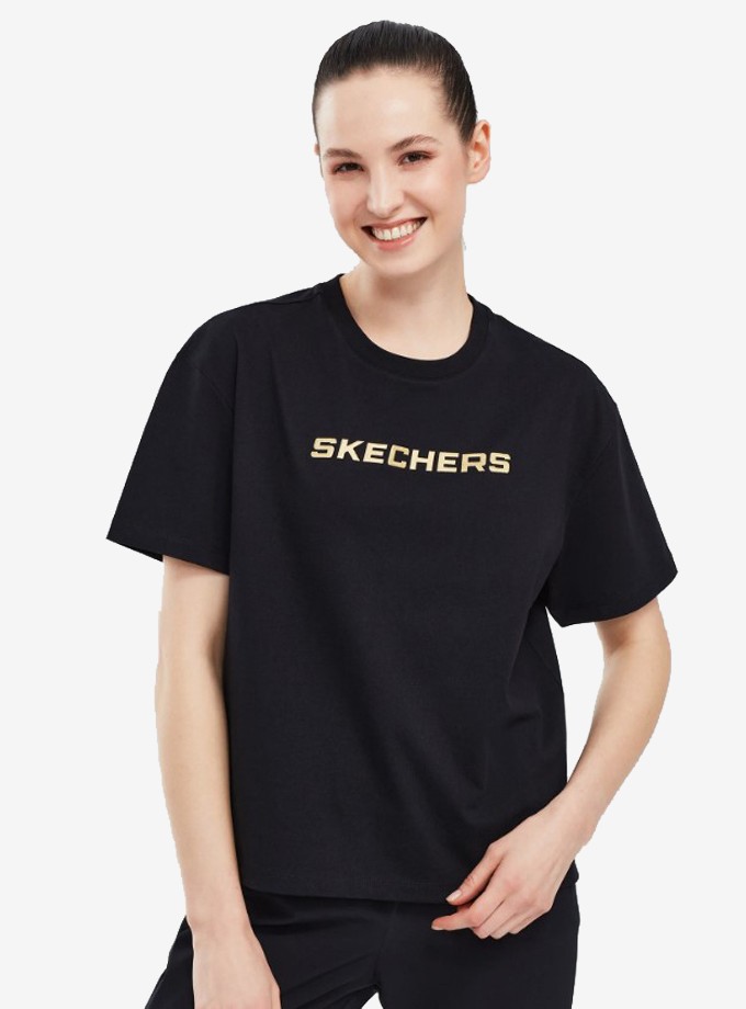 Skechers Graphic T-Shirt W Short Sleeve Kadın T-shirt S241012-001