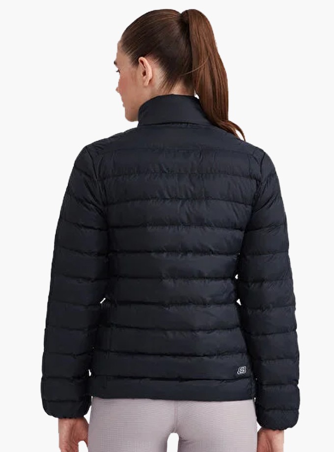 Skechers Padded Jacket Kadın Siyah Mont S231240-001