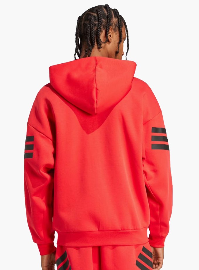 adidas Future Icons 3-Stripes Full-Zip Kapüşonlu Erkek Sweatshirt JI8779