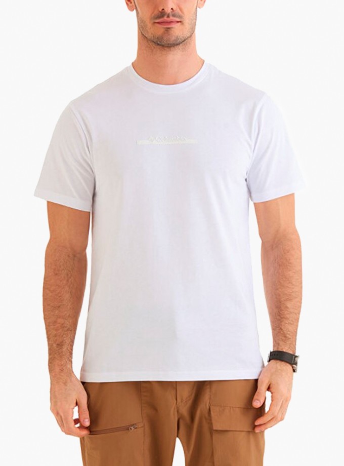 Columbia CS0121 CSC M Bar Split Graphic SS Tee Erkek T-Shirt 9120180-100 