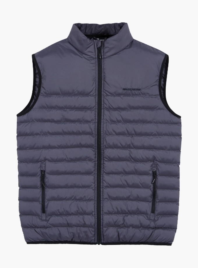 Skechers M Essential Vest Erkek Gri Yelek S202174-040