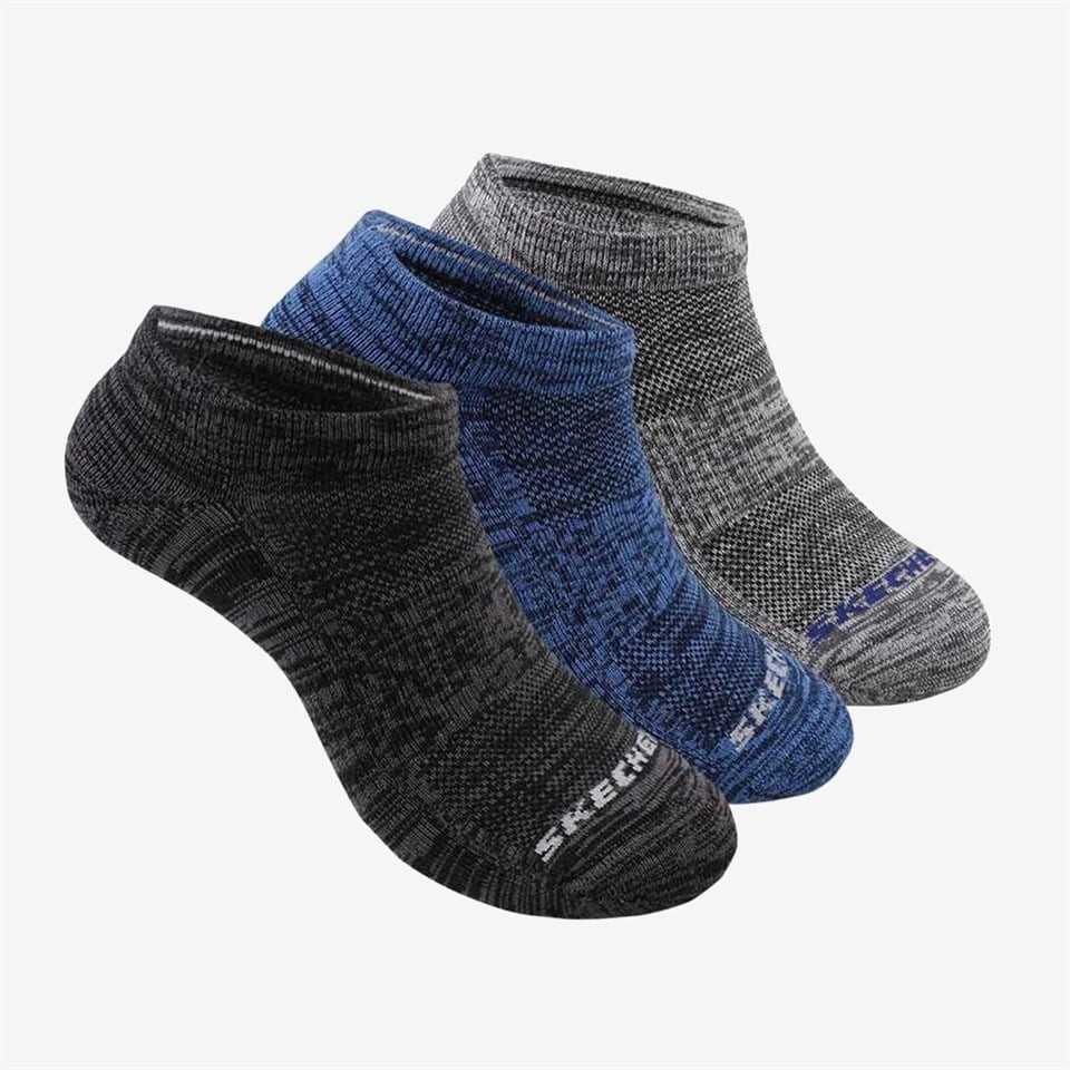 Skechers U 3 Pack No Show Half Terry Socks Unisex Çorap