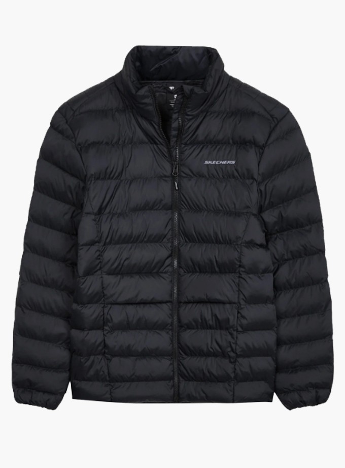 Skechers Padded Jacket Kadın Siyah Mont S231240-001