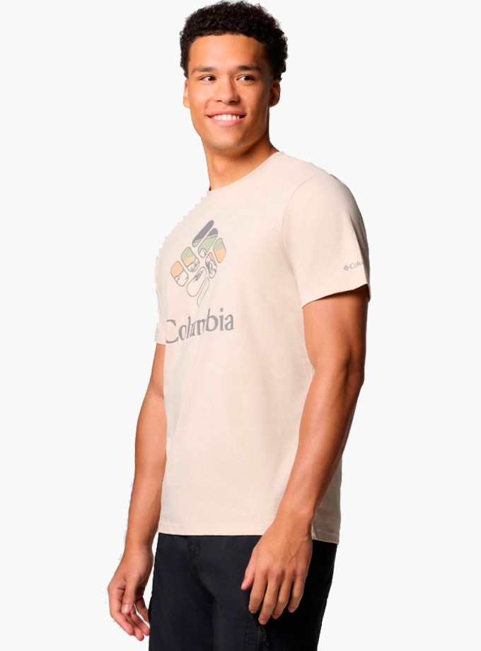 COLUMBIA CS0413 CSC M HEAVENLY STACKED GEM SS TEE Erkek T-Shirt 9110851-278