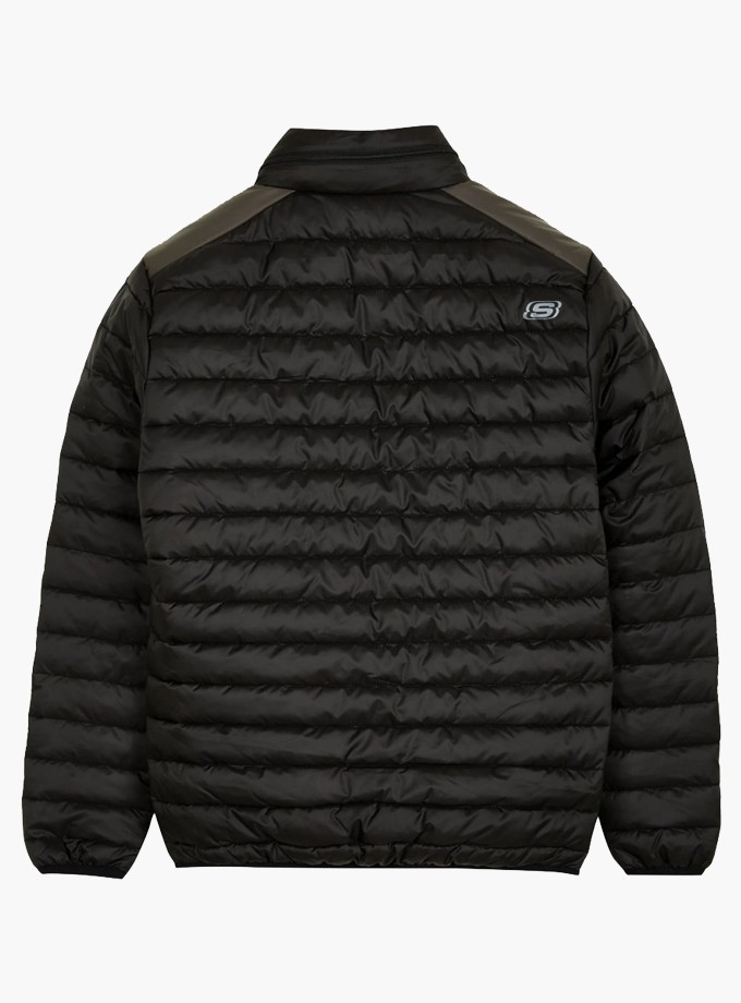 Skechers Panel Turtle Neck Erkek Siyah Ceket