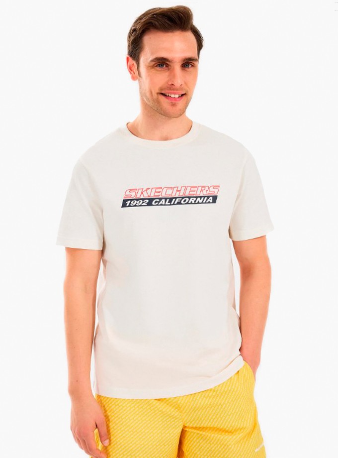 Skechers M Lightweight Graphic Tee Erkek T-Shirt S2510168-102