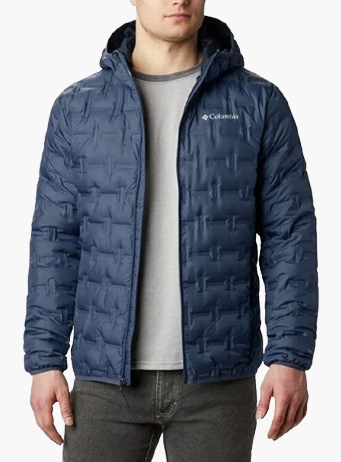 Columbia Delta Rigde Down Hooded Jacket Erkek Kaz Tüyü Mont 1875892-464