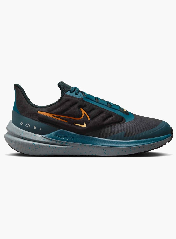 Nike Air Winflo 9 Shield Erkek Siyah Koşu Ayakkabısı DM1106_002