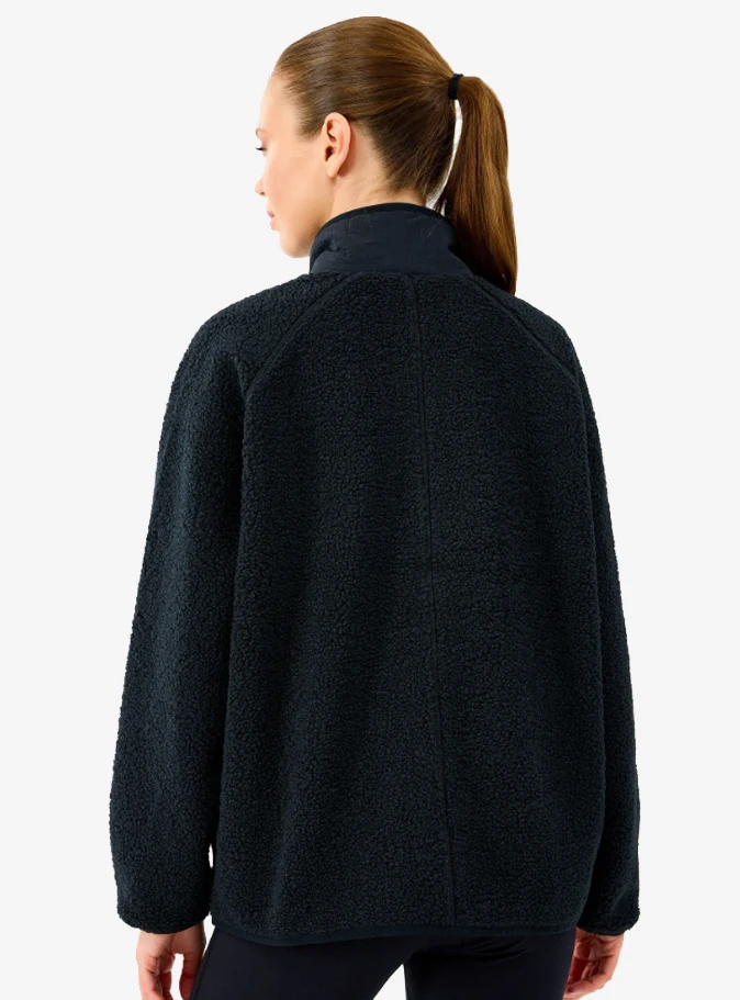 Skechers S2520218-3817 W Woven Detailed Pull Over Sherpa Kadın Mont