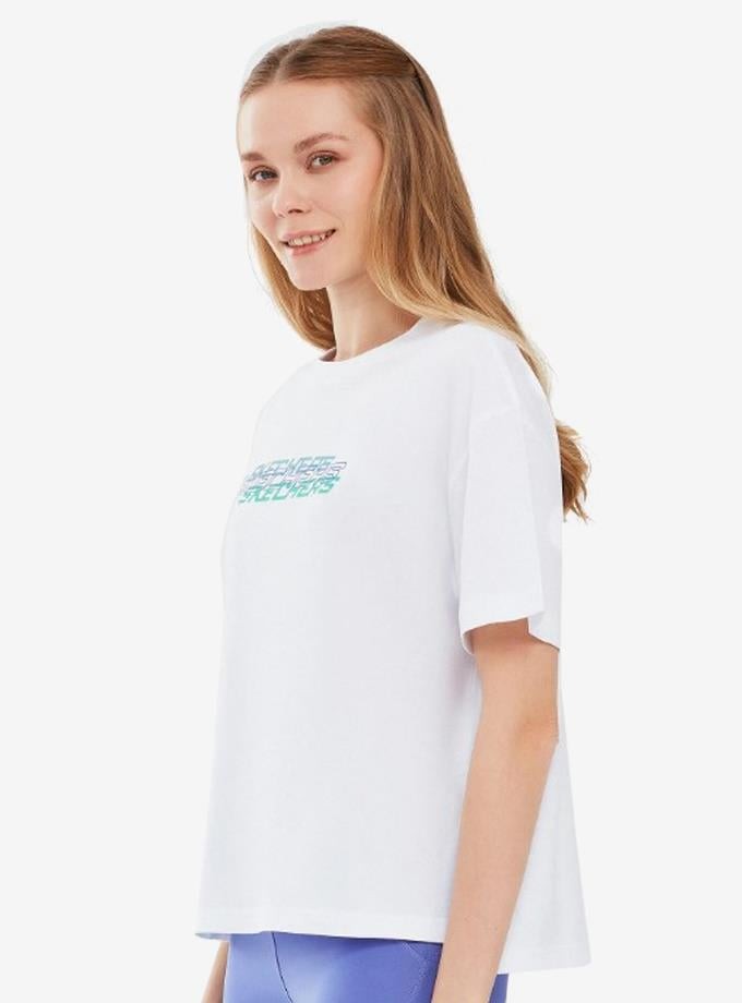 Skechers Graphic T-Shirt W Short Sleeve Kadın Günlük Tişört