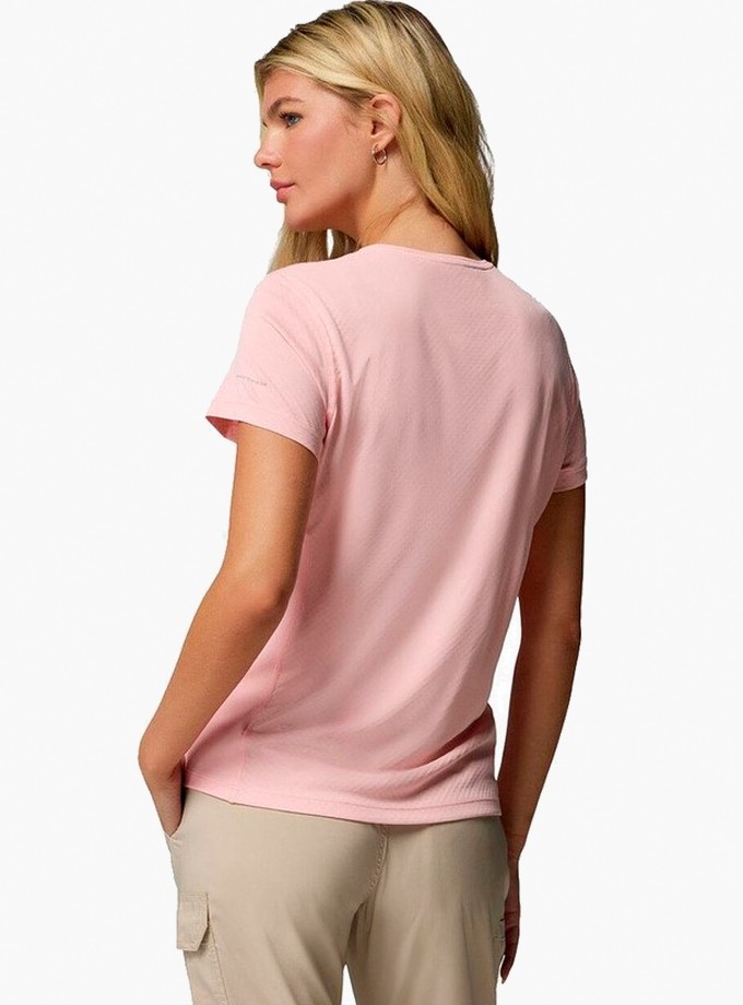 COLUMBIA AL8532 ZERO RULES LIGHT SS CREW Kadın T-Shirt 2131721-669