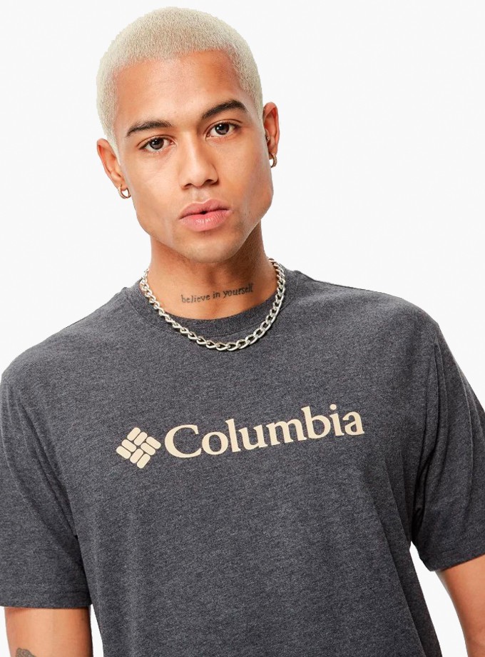 Columbia CS0287 CSC M Basic Big Logo Brushes SS Tee Erkek T-Shirt 9110141-012