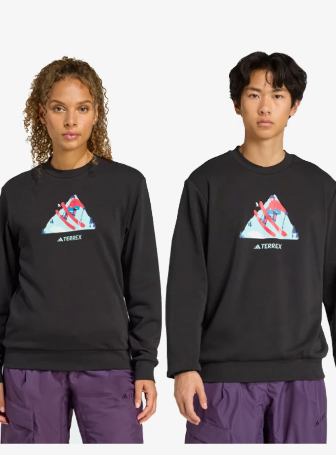 adidas KE2320 Terrex Snow Graphic Crew Unisex Sweatshirt