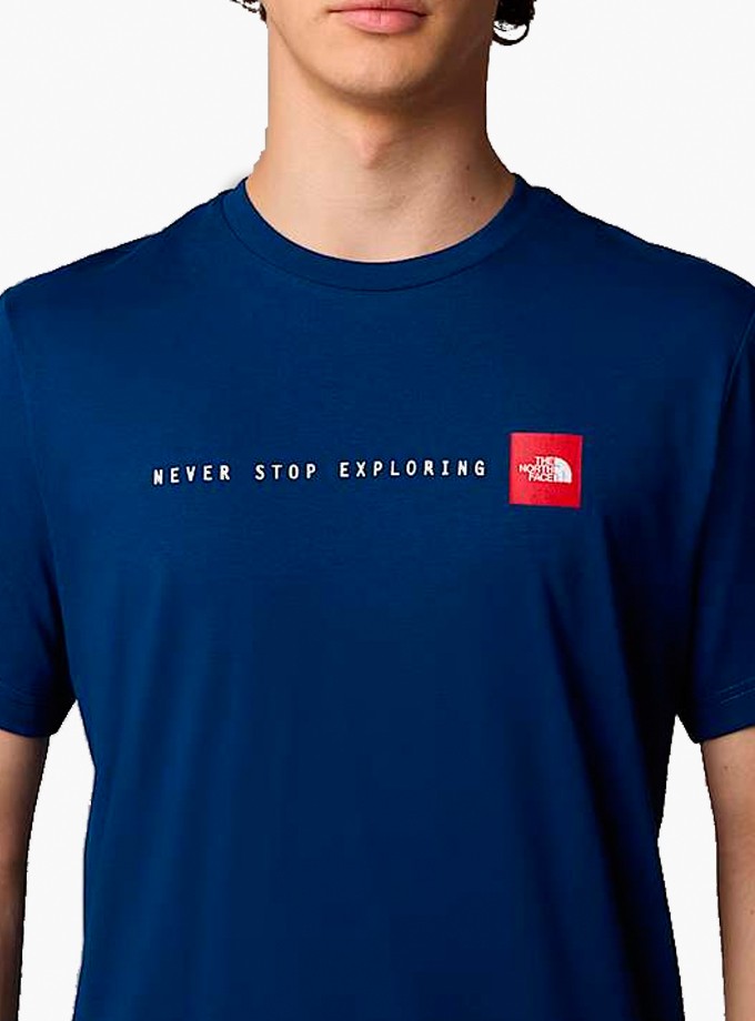 The North Face M Ss Never Stop Exploring Tee Erkek T-Shirt NF0A87NS-D1R