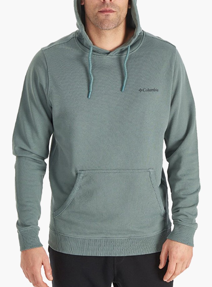 Columbia CS0275Columbia Basic Sm Logo Erkek Yeşil Kapüşonlu Hoodie