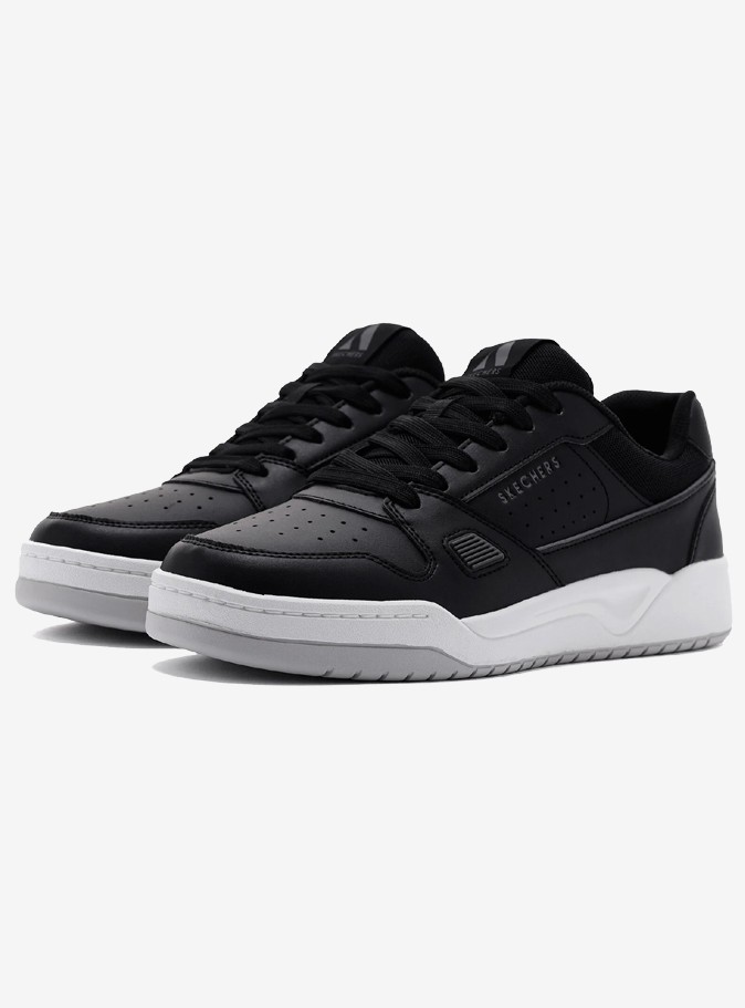 Skechers Koopa Tiebreak Low Erkek Günlük Ayakkabı 183250-BLK