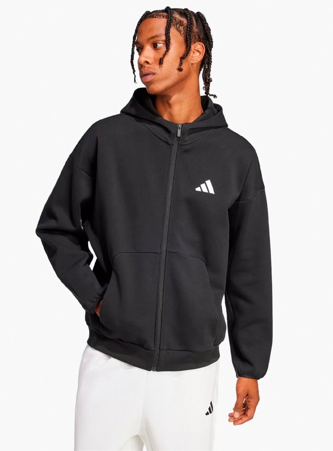 adidas Future Icons Small Logo Full-Zip Erkek Sweatshirt JI8768