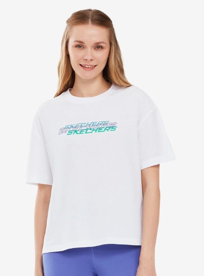 Skechers Graphic T-Shirt W Short Sleeve Kadın Günlük Tişört