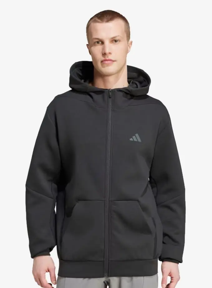 adidas Designed For Training Full-Zip Track Erkek Sweatshirt