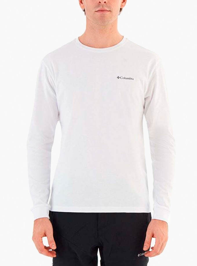 Columbia Cs0354 Csc M Basic Sm Logo Ls Tee Erkek Sweatshirt