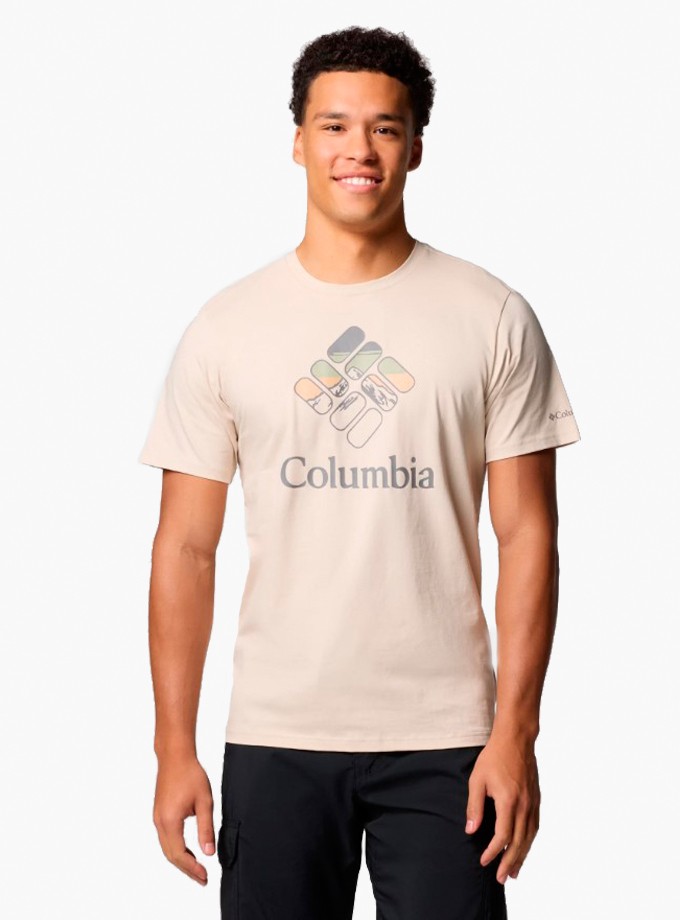 COLUMBIA CS0413 CSC M HEAVENLY STACKED GEM SS TEE Erkek T-Shirt 9110851-278