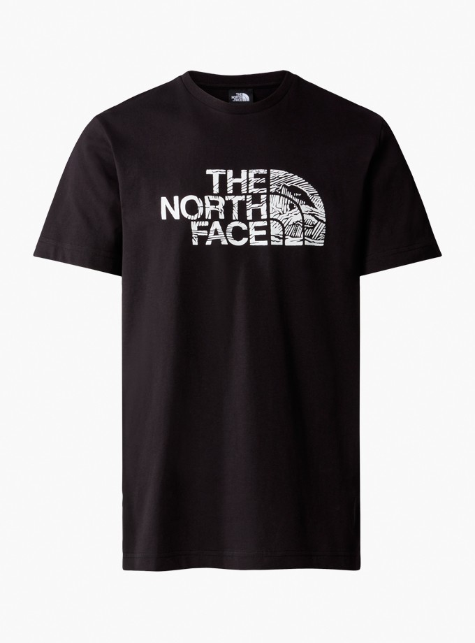 The North Face M S/S Woodcut Dome Tee Erkek T-Shirt NF0A87NX-JK3