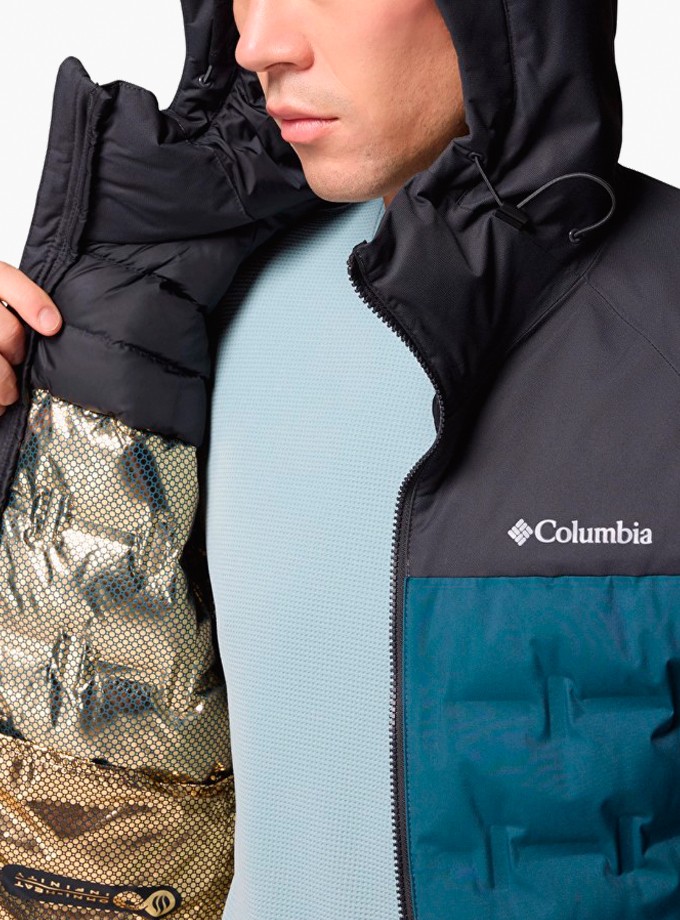 Columbia Wm7857 Grand Trek III Down Hooded Jacket Erkek Mont