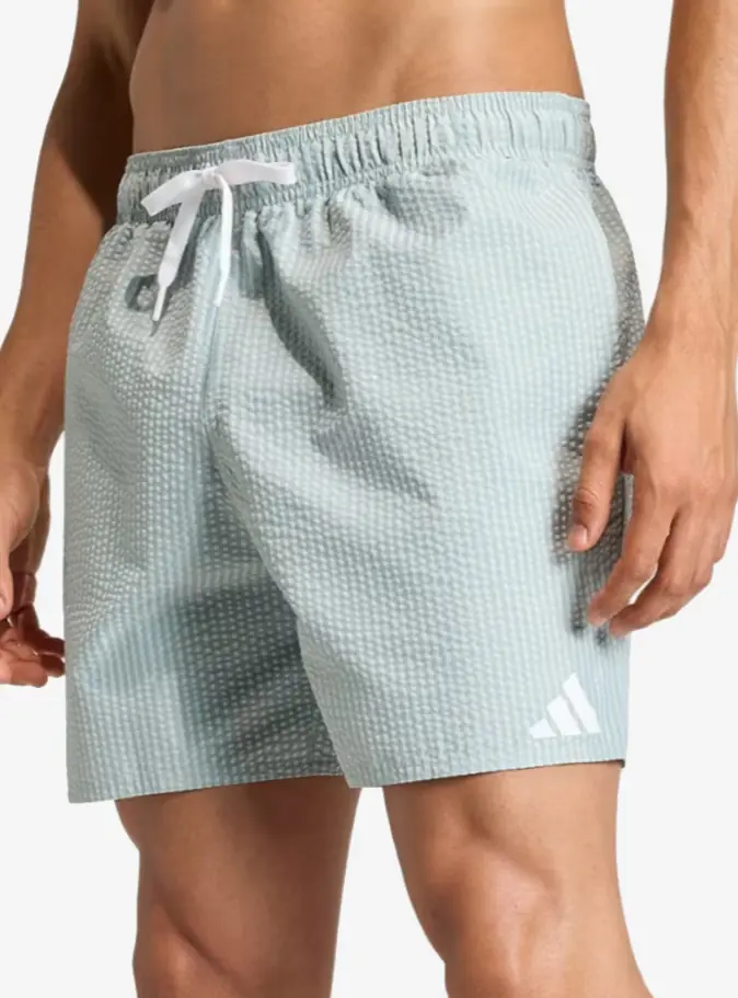 adidas JZ0590 Seersucker Çizgili 5 inç Erkek Şort Mayo