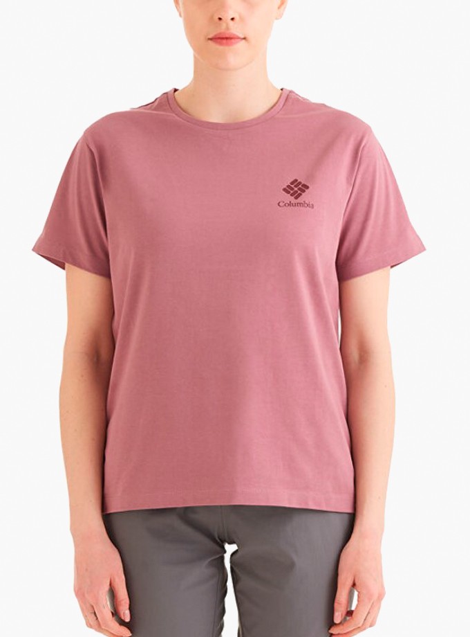 Columbia CS0316 CSC W Stacked Mini Gem Logo Kadın T-Shirt 9220131-609