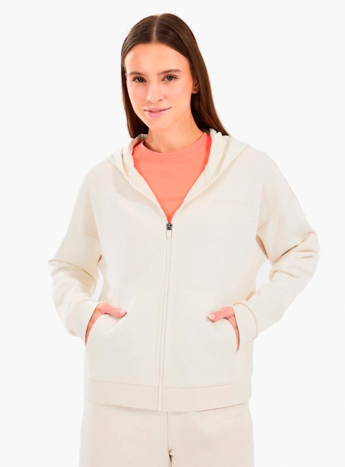 Skechers W Essential Full Zip Hoodie Kadın Sweatshirt S242117-102