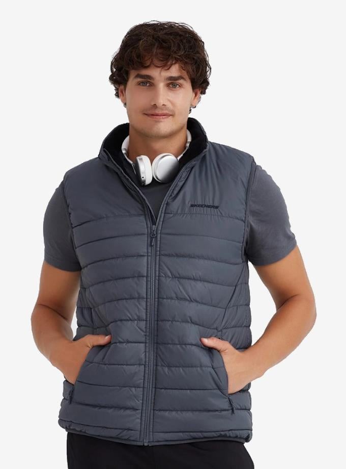 Skechers M Outerwear Padded Vest Erkek Yelek