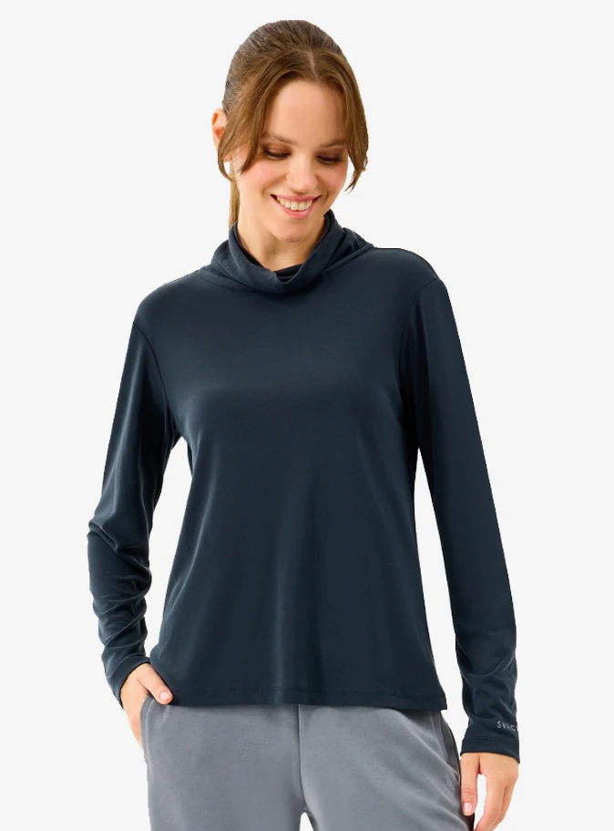 Skechers S2520185-3817 W Turtle Neck Longsleeve Softluxe Kadın T-shirt